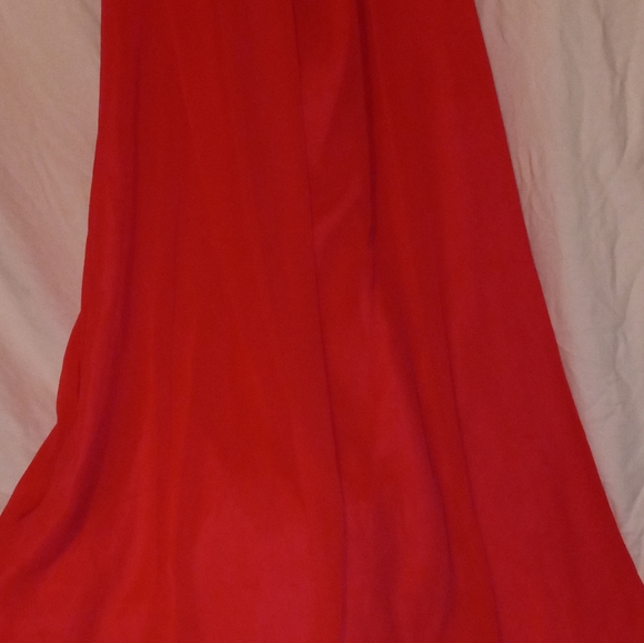 Calvin Klein: Dark-Peach-Long-Flowing-Formal Sweetheart Strapless Gown SZ 4 EPLC - Picture 8 of 15